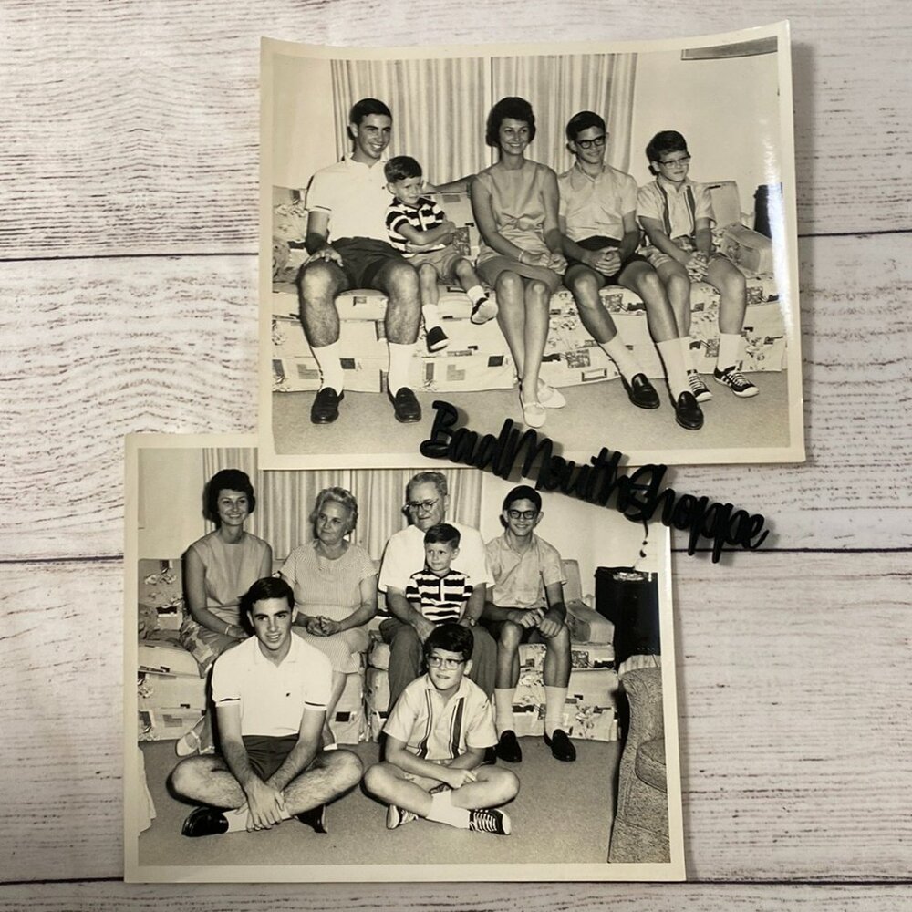 Lot of 2 Vintage Antique Family Photographs Portrait Collectible Ephemera (7)